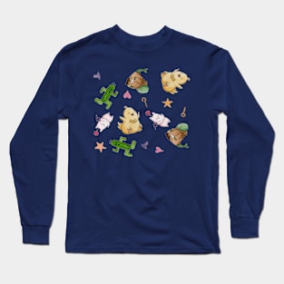 Final Fantasy Mascot Watercolour Long Sleeve T-Shirt